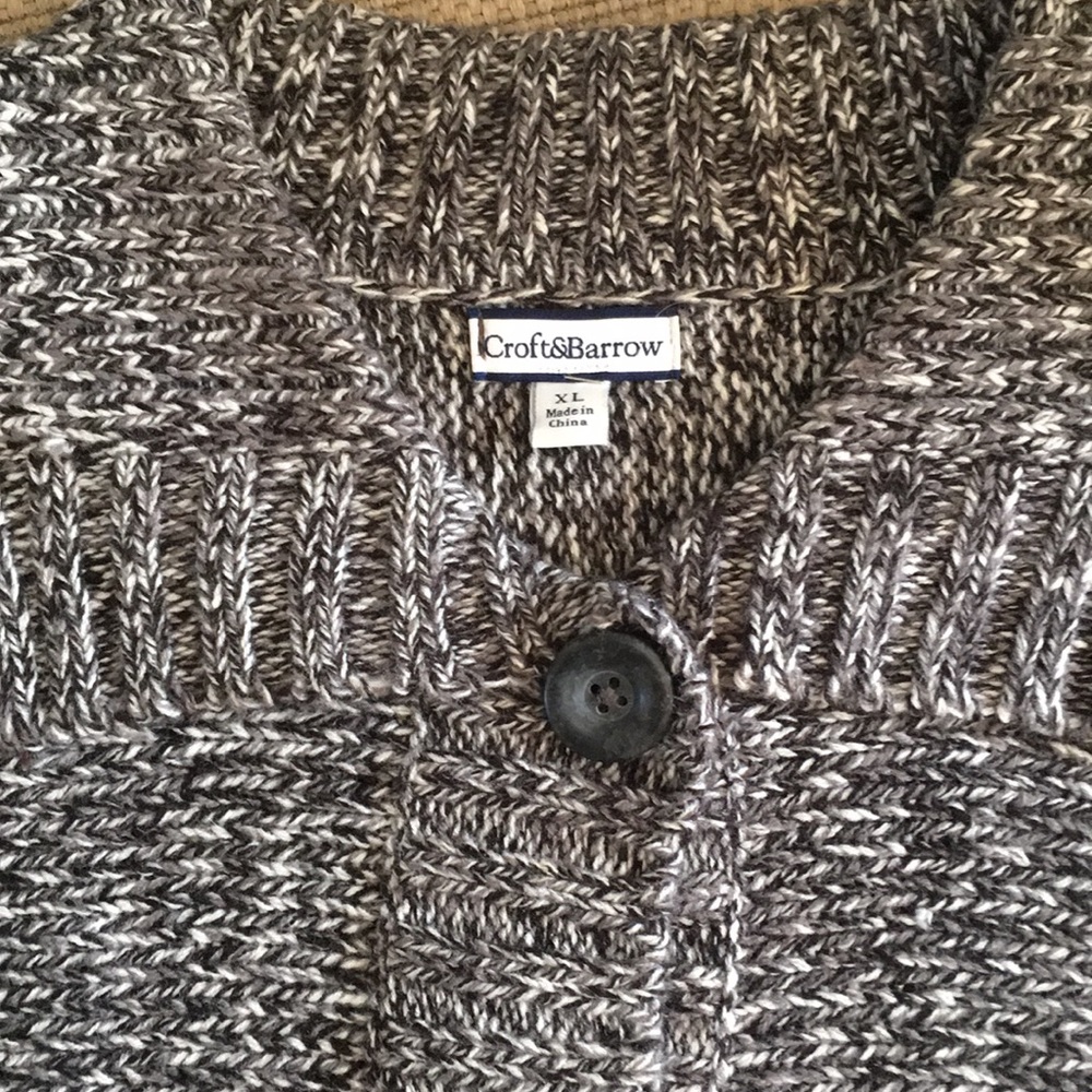 Croft & Barrow Acrylic Sweater XL Short Sleeve - Picture 2 of 3